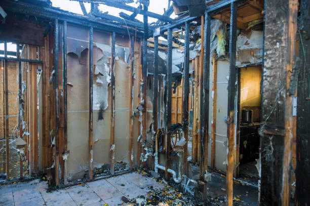 Professional Fire Damage Repair technician working in Sparrow Bush, NY